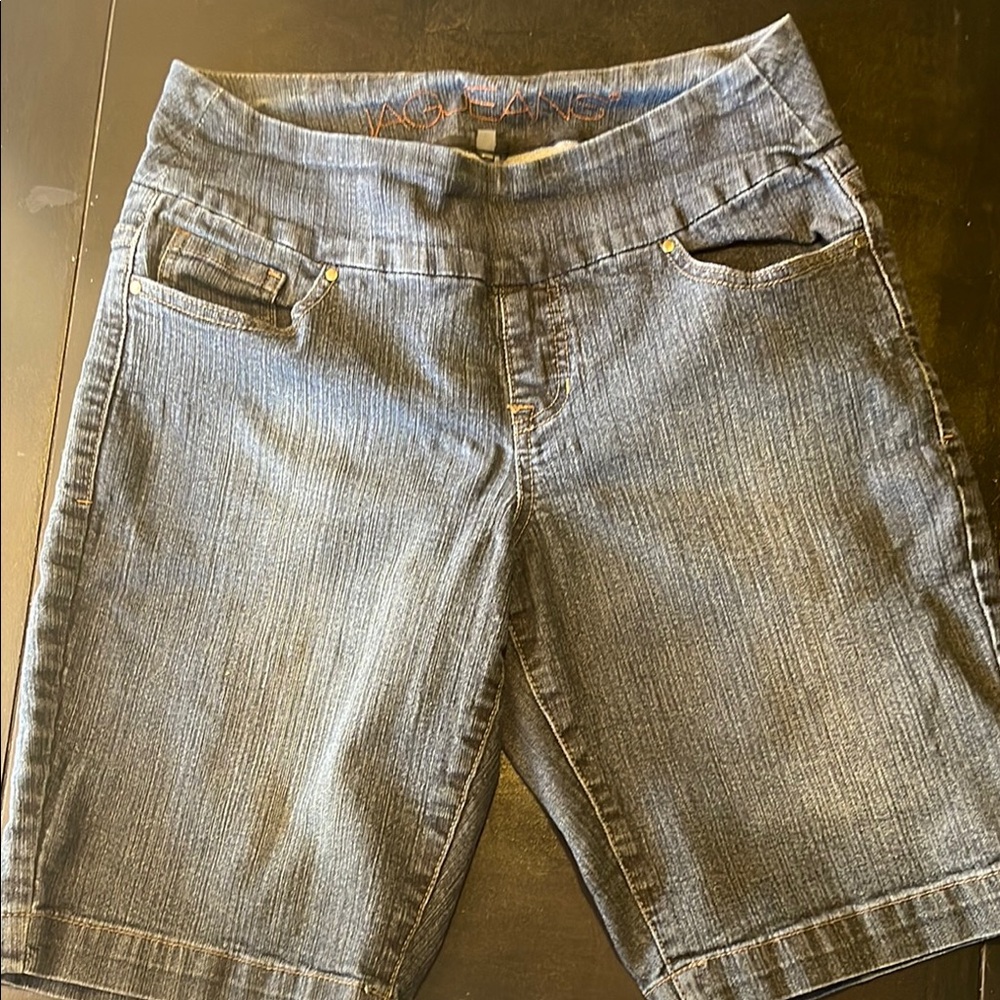 Jag Jeans Blue Jean Shorts Distressed Mid-Thigh